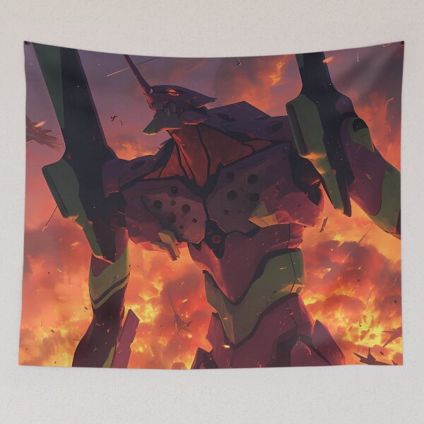 Item preview, Evangelion Unit 01 Neon Genesis Evangelion Anime Mecha Fire Destruction Chaos designed and sold by TorbenKuhano.