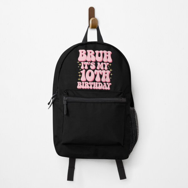 Item preview, Bruh It's My 10th Birthday 10 Year Old 10yr Cute Groovy Pink designed and sold by angolinnArt.