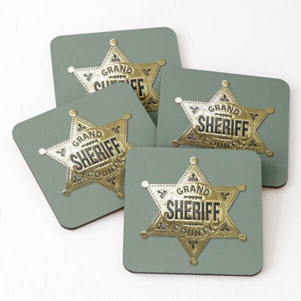 Item preview, Grand Sheriff County Badge [Gold] designed and sold by Trexyca Artworks Store.