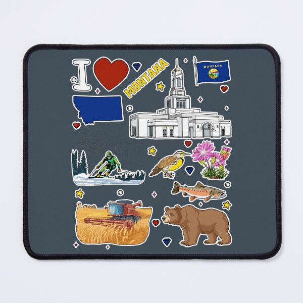 Item preview, Montana Pride, The Treasure State Adventure Sticker Pack & Apparel designed and sold by mashmosh.