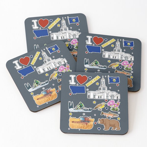 Item preview, Montana Pride, The Treasure State Adventure Sticker Pack & Apparel designed and sold by mashmosh.