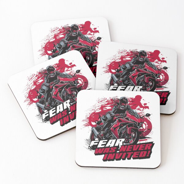 Item preview, Fear Was Never Invited – Fearless Female Biker Motorcycle T-Shirt designed and sold by RMTrendy.