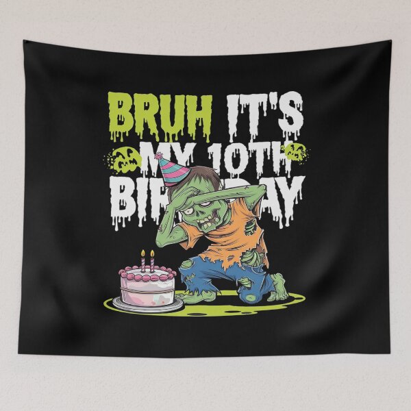 Item preview, Bruh It's My 10th Birthday Zombie Lover 10 Year Old Boys  designed and sold by angolinnArt.