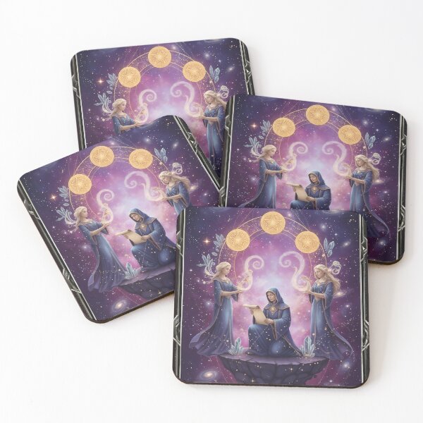 Item preview, Three of Pentacles - Cosmic Tarot Edition designed and sold by KYOFRAME.