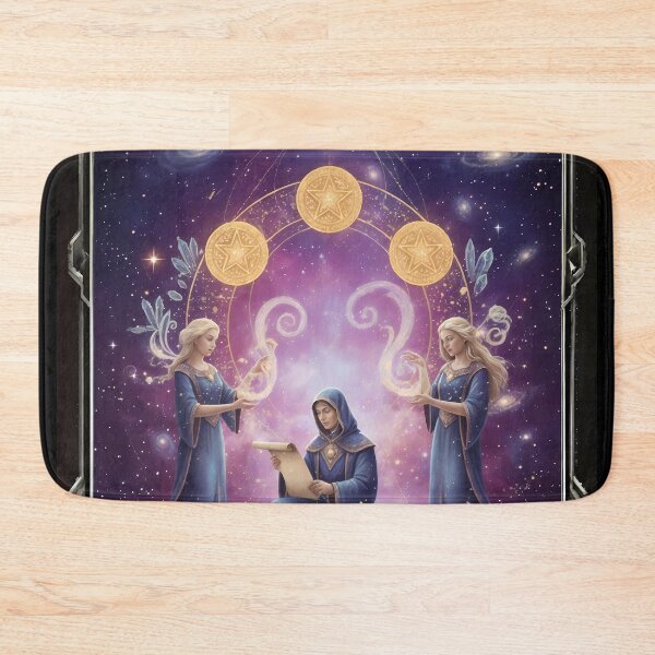 Item preview, Three of Pentacles - Cosmic Tarot Edition designed and sold by KYOFRAME.