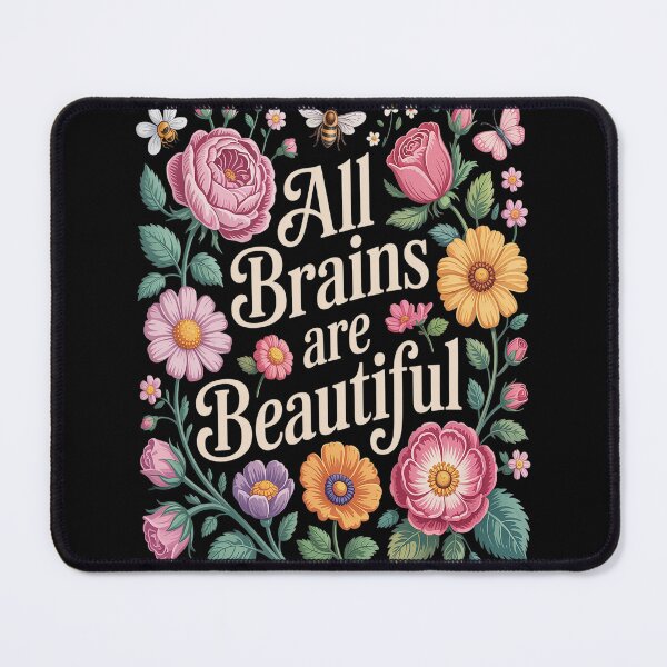 Item preview, Groovy All Brains Are Beautiful Floral Autism Awareness SPED designed and sold by Lucaseinar.