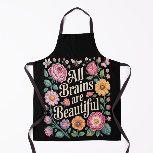 Item preview, Groovy All Brains Are Beautiful Floral Autism Awareness SPED designed and sold by Lucaseinar.
