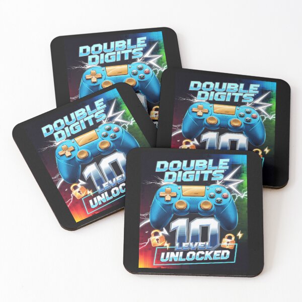 Item preview, Double Digits Level 10 Unlocked Video Game 10th Birthday Boy 1 designed and sold by joyouartArt.