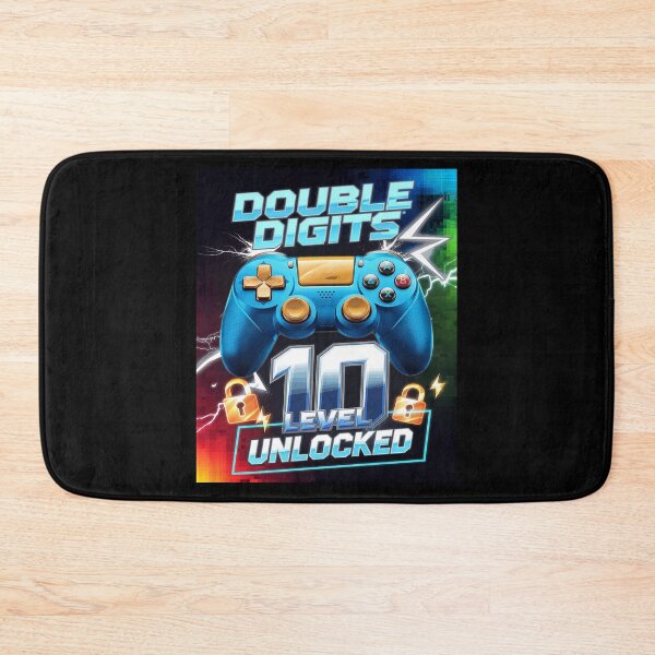 Item preview, Double Digits Level 10 Unlocked Video Game 10th Birthday Boy 1 designed and sold by joyouartArt.