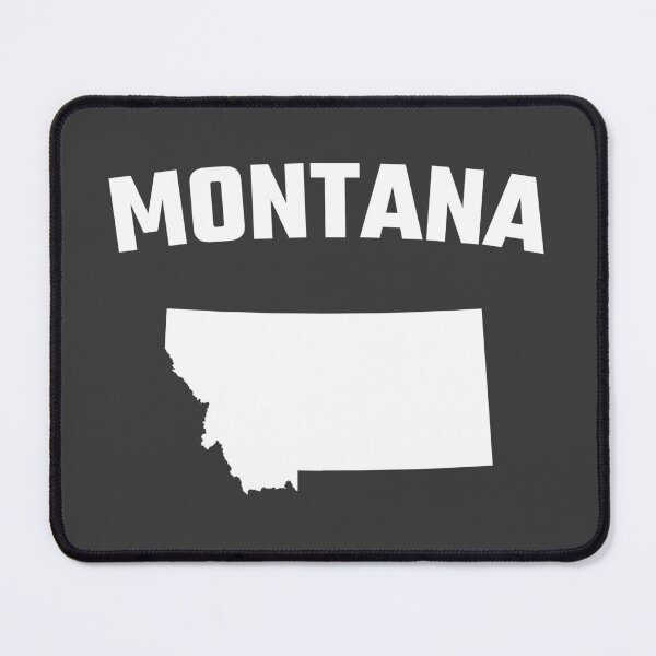 Item preview, Montana State Silhouette - Classic Bold White Outline designed and sold by mashmosh.