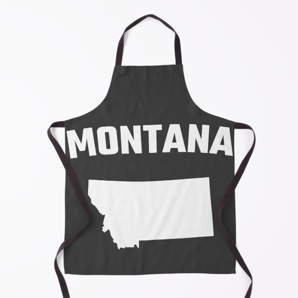 Item preview, Montana State Silhouette - Classic Bold White Outline designed and sold by mashmosh.