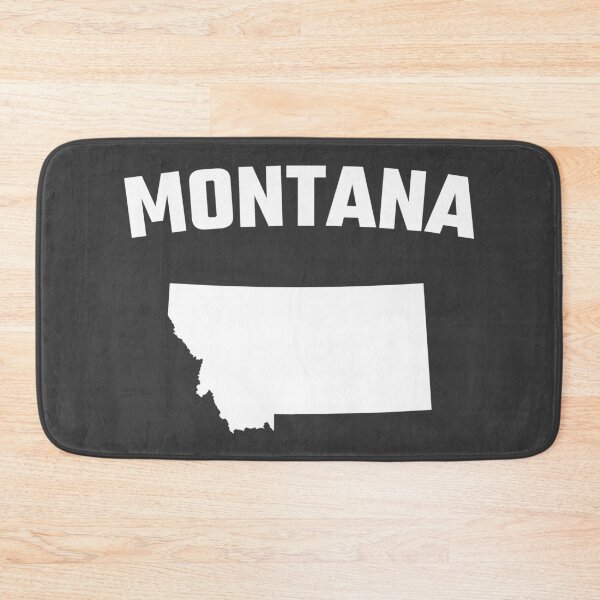 Item preview, Montana State Silhouette - Classic Bold White Outline designed and sold by mashmosh.