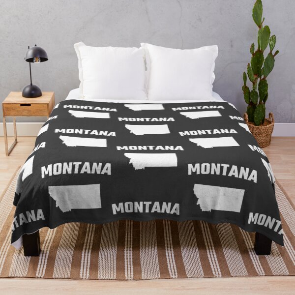 Item preview, Montana State Silhouette - Classic Bold White Outline designed and sold by mashmosh.