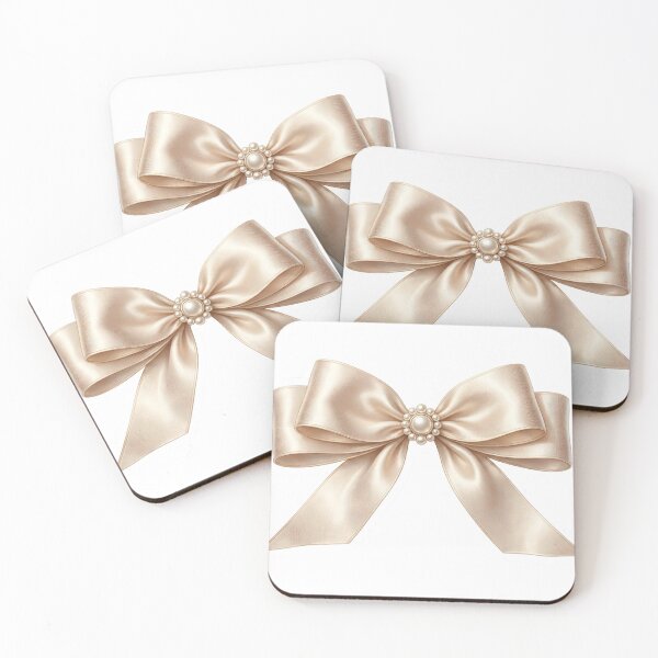 Item preview, Champagne Silk Ribbon Bow Soft Realism designed and sold by Strip to Stick.