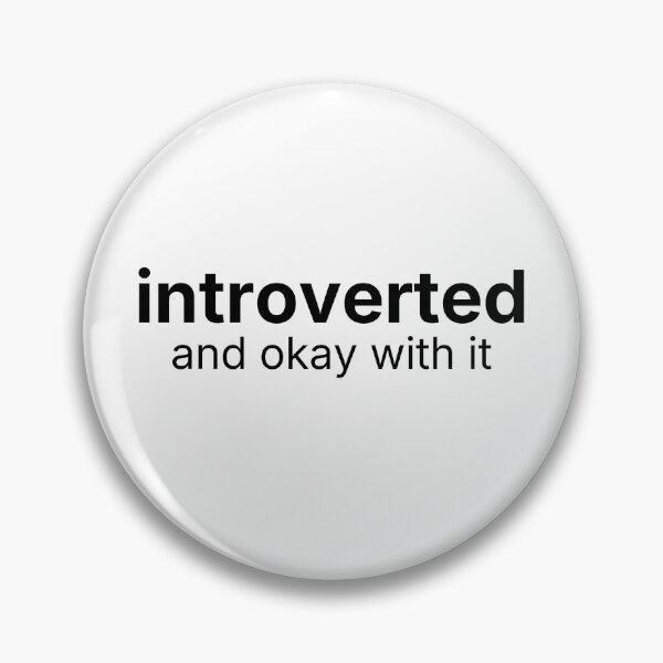 Item preview, Introverted and Okay With It – Self Acceptance Minimal Quote designed and sold by ISG Designs.