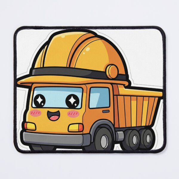 Item preview, Cute Yellow Dump Truck Sticker designed and sold by 4AGift.
