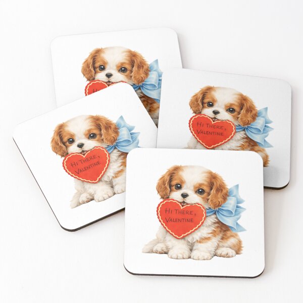 Item preview, Hi There Valentine Cute Puppy Dog Love Couple Matc designed and sold by LittLEGalaxys.