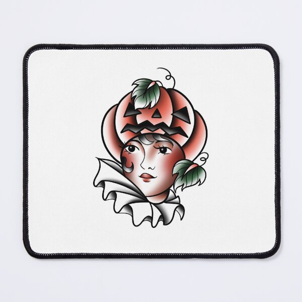 Item preview, Pumpkin lady Tattoo designed and sold by Lisko.ink.