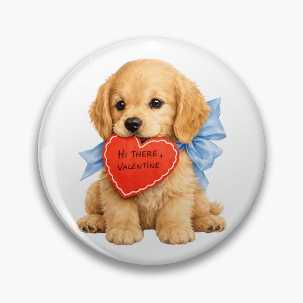 Item preview, Hi There Valentine Cute Puppy Dog Love Cute Dog Va designed and sold by LittLEGalaxys.