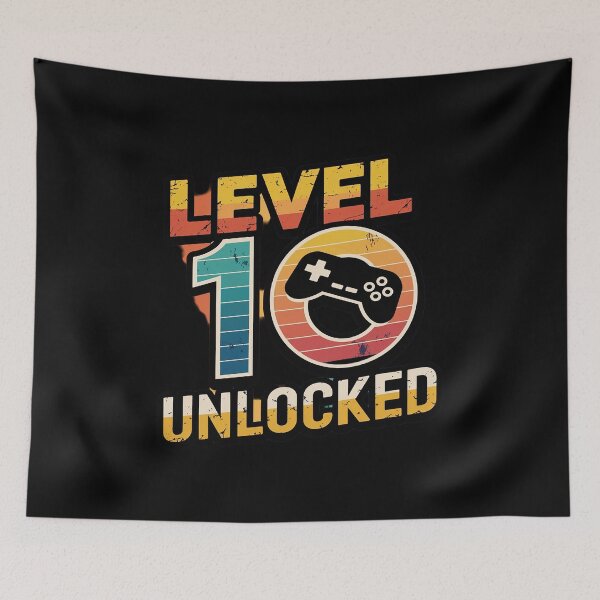 Item preview, Gamer 10th Birthday Level 10 Unlocked Gaming Bday Boys  designed and sold by angolinnArt.