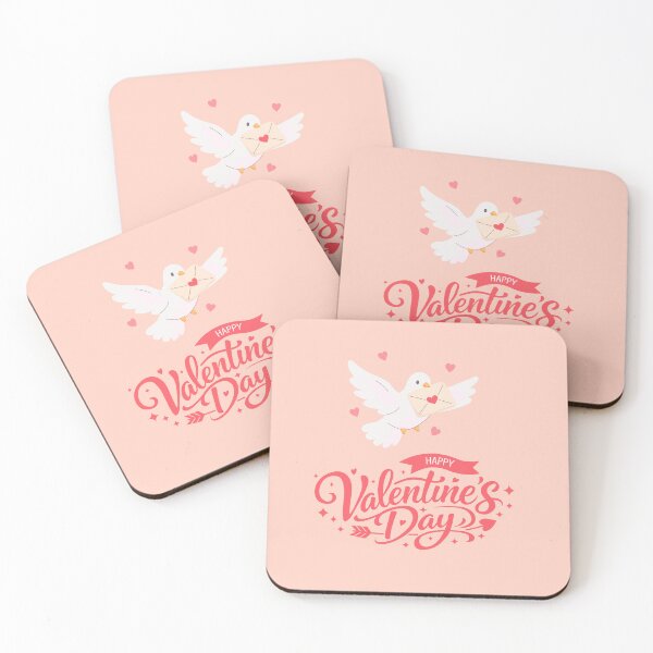 Item preview, A dove carries a love letter with a heart. Surrounding it are small hearts, creating a festive scene for Valentine's Day. designed and sold by sacredolga.
