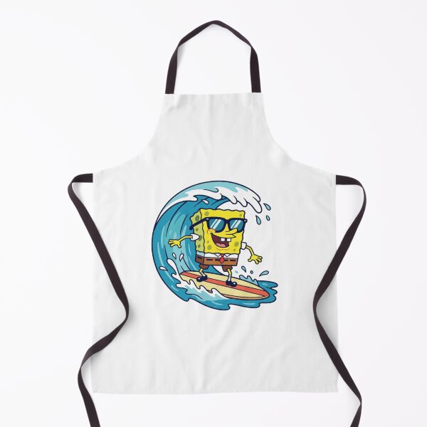 Item preview, cute sponge bob in sunglasses, water surfing, gamer stickers and t shirts designed and sold by nicnacc.