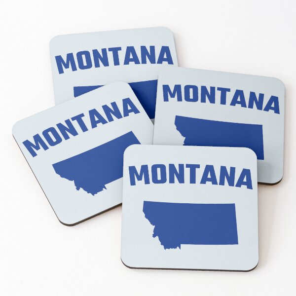 Item preview, Montana State Map Silhouette - Classic Navy Blue Pride designed and sold by mashmosh.