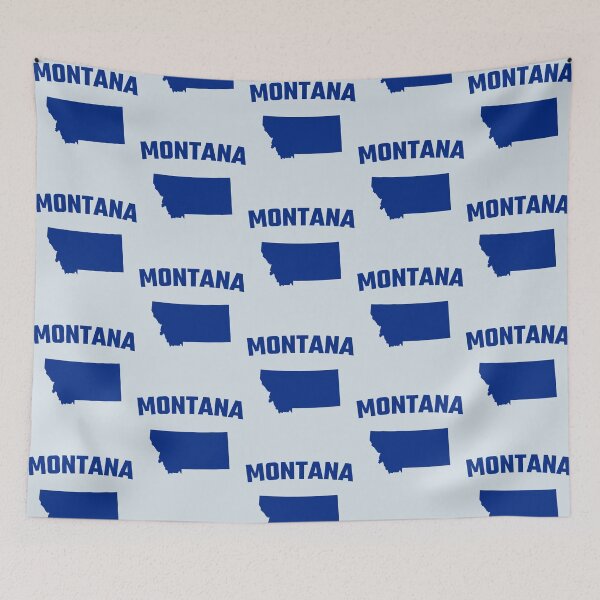 Item preview, Montana State Map Silhouette - Classic Navy Blue Pride designed and sold by mashmosh.