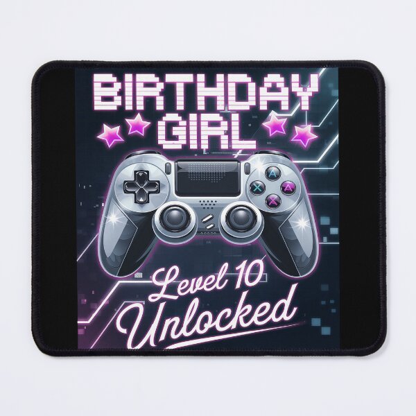 Item preview, Gamer Girl Level 10 Unlocked 10th Birthday Video Gaming Girl designed and sold by joyouartArt.
