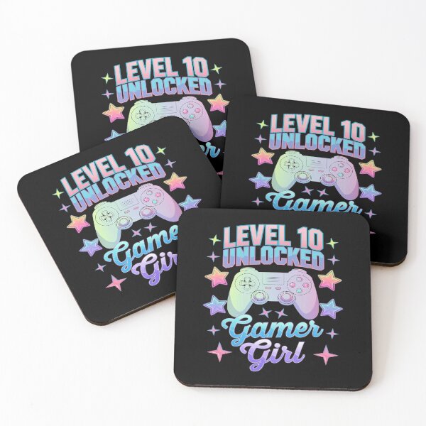 Item preview, Girls Level 10 Unlocked Video Gamer 10th Party  designed and sold by angolinnArt.