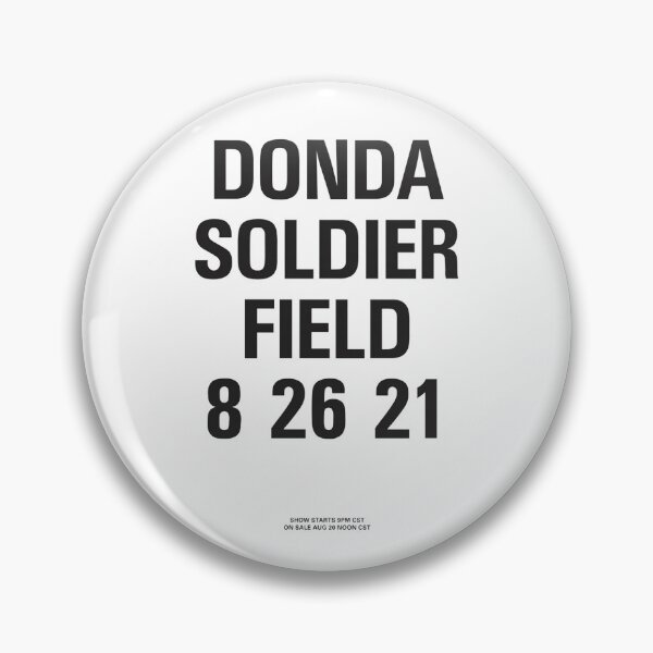 Item preview, Donda Soldier Field 8·26·21 – Minimal Black Typography Concert Poster designed and sold by bisha.