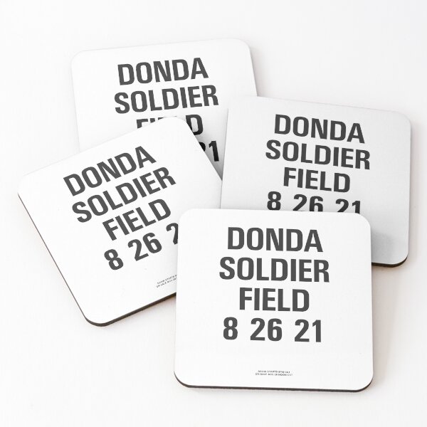 Item preview, Donda Soldier Field 8·26·21 – Minimal Black Typography Concert Poster designed and sold by bisha.
