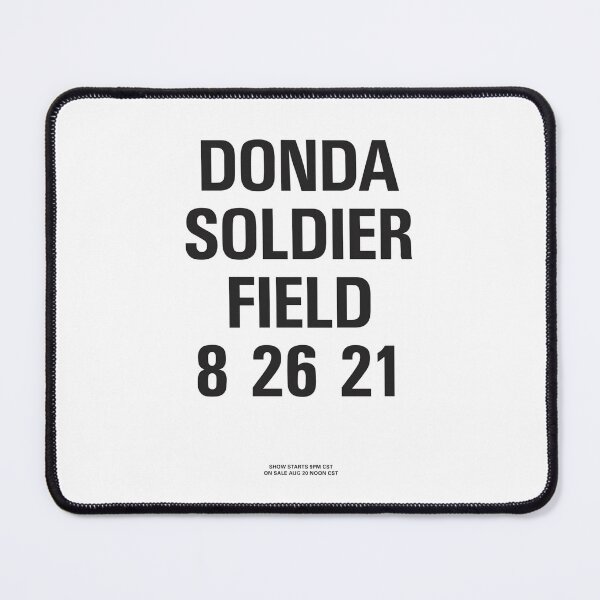 Item preview, Donda Soldier Field 8·26·21 – Minimal Black Typography Concert Poster designed and sold by bisha.