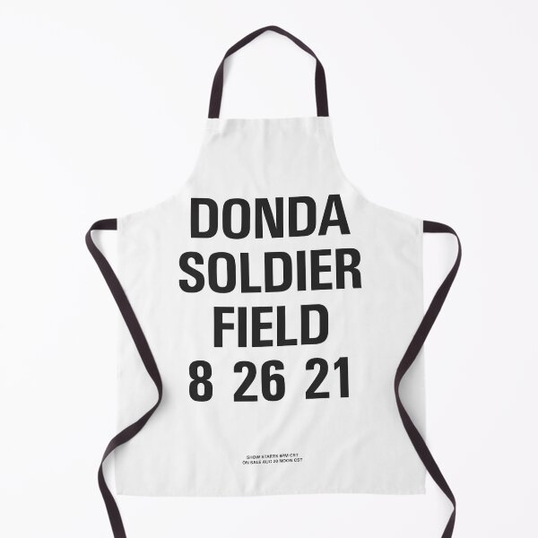 Item preview, Donda Soldier Field 8·26·21 – Minimal Black Typography Concert Poster designed and sold by bisha.