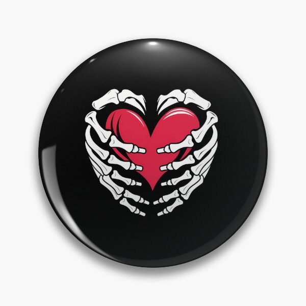 Item preview, Red Heart In Skeletal Hands designed and sold by wxcxkvwkkq46.