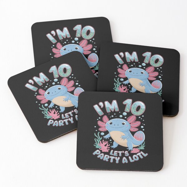 Item preview, I'm 10 Let's Party A Lotl 10th Birthday Cute Axolotl Lovers  designed and sold by angolinnArt.
