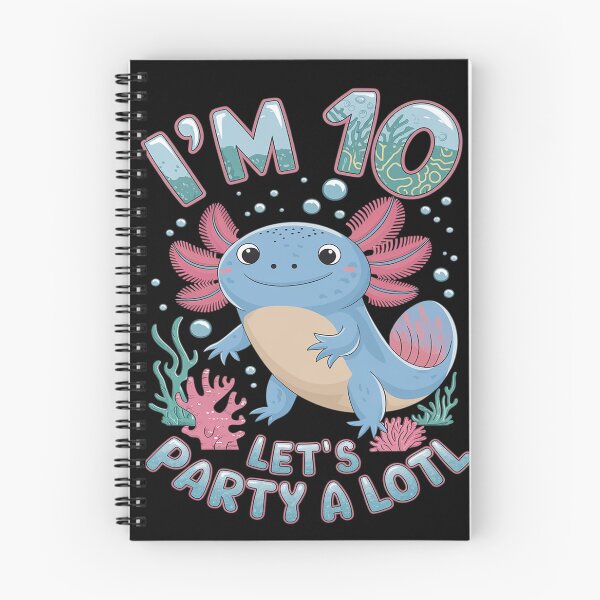 Item preview, I'm 10 Let's Party A Lotl 10th Birthday Cute Axolotl Lovers  designed and sold by angolinnArt.