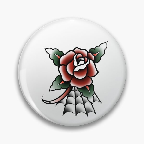 Item preview, Rose web tattoo designed and sold by Lisko.ink.