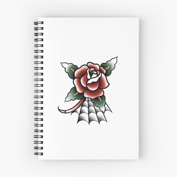 Item preview, Rose web tattoo designed and sold by Lisko.ink.