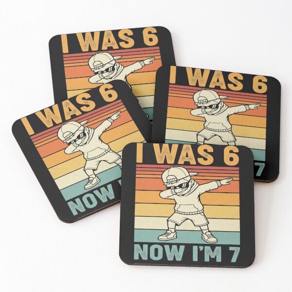 Item preview, I was 6 Now I'm 7 Year Old 7th Birthday 67 Dabbing Boys Kids  designed and sold by FreeArt2.