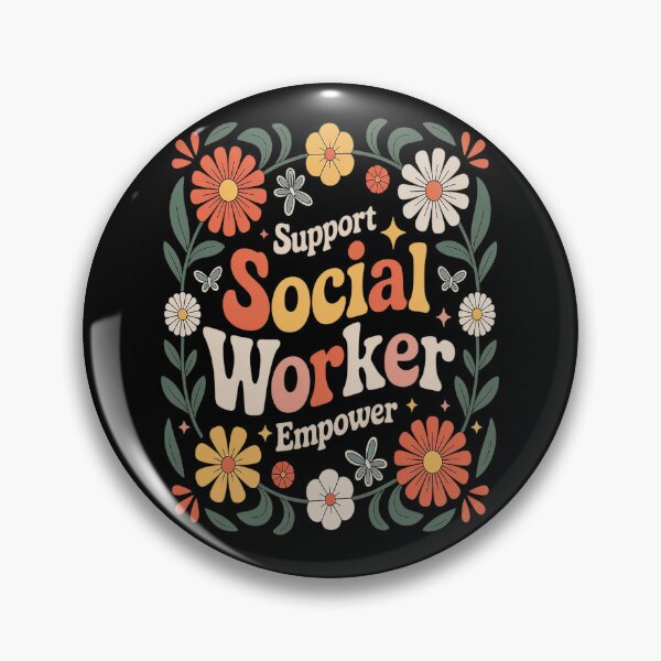 Item preview, Social Worker Social Work Month Work Love groovy designed and sold by orlodrake.