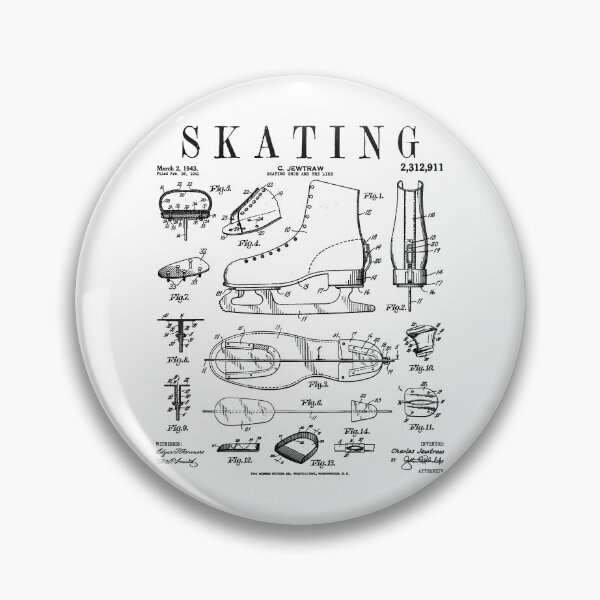 Artikelvorschau, Eiskunstlauf-Schlittschuh, lustig, Vintage, Lack, Skater-Mädchen entworfen und verkauft von GrandeDuc.