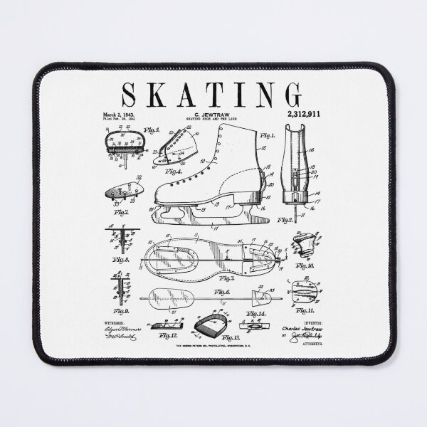 Item preview, Figure Skating Funny Skate Shoe Vintage Patent Skater Girl designed and sold by GrandeDuc.