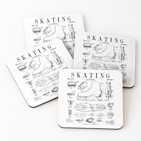 Artikelvorschau, Eiskunstlauf-Schlittschuh, lustig, Vintage, Lack, Skater-Mädchen entworfen und verkauft von GrandeDuc.