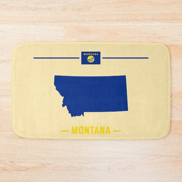 Item preview, Montana State Map - Classic Navy & Gold Heritage Pride designed and sold by mashmosh.