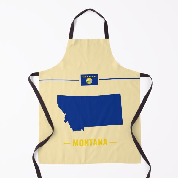Item preview, Montana State Map - Classic Navy & Gold Heritage Pride designed and sold by mashmosh.