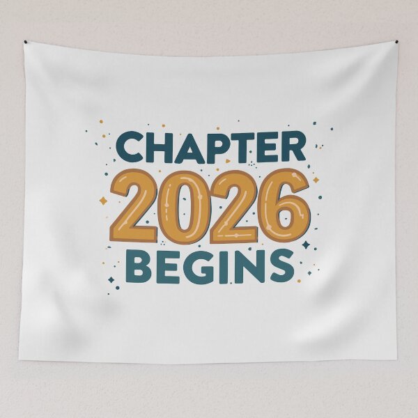 Item preview, Chapter 2026 Begins: Bold Retro Pop Art Typography designed and sold by DavidTeeStudio.