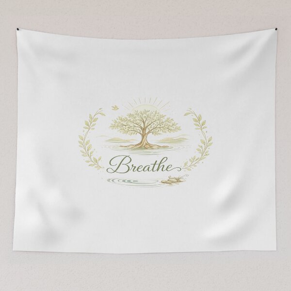 Item preview, Breathe Mindfulness Tree of Life Meditation Art designed and sold by freackly.