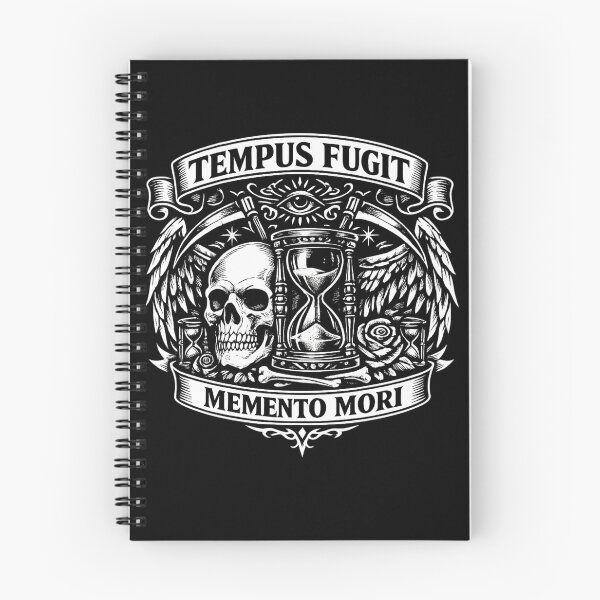 Item preview, Tempus Fugit – Memento Mori Gothic Emblem designed and sold by Mouraludia.