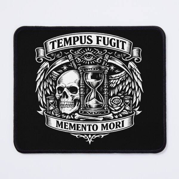 Item preview, Tempus Fugit – Memento Mori Gothic Emblem designed and sold by Mouraludia.